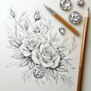 delicate-flowers tattoo design ideas tiny motif gentle textures for upper thigh