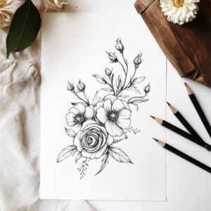 delicate-flowers tattoo design ideas iconic harmonious stands for strength