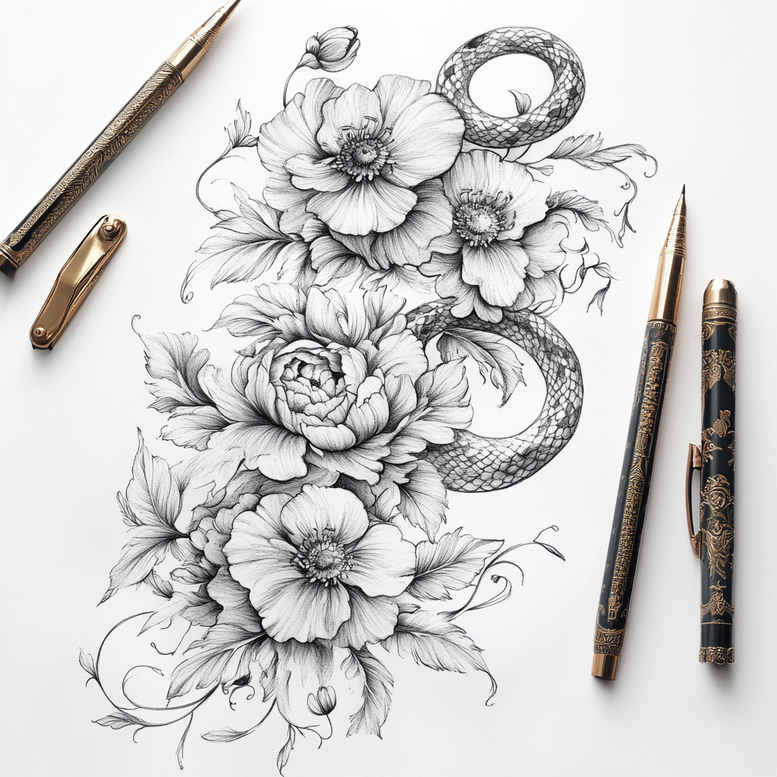 delicate-flowers tattoo design ideas diminutive minimalist for ribs