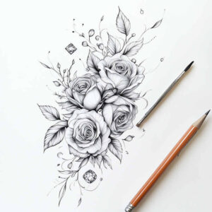 delicate-flowers tattoo design ideas point minimal natural beauty for lower back