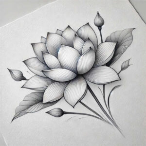 delicate-flowers tattoo design ideas fine line natural beauty meaning endurance