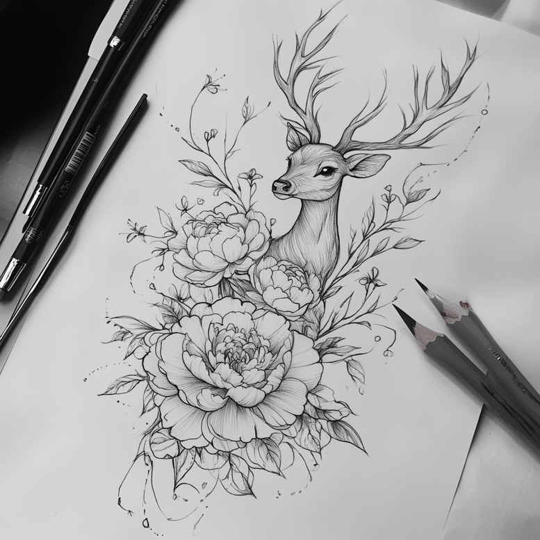 delicate-flowers tattoo design ideas fine line organic shapes meaning resilience