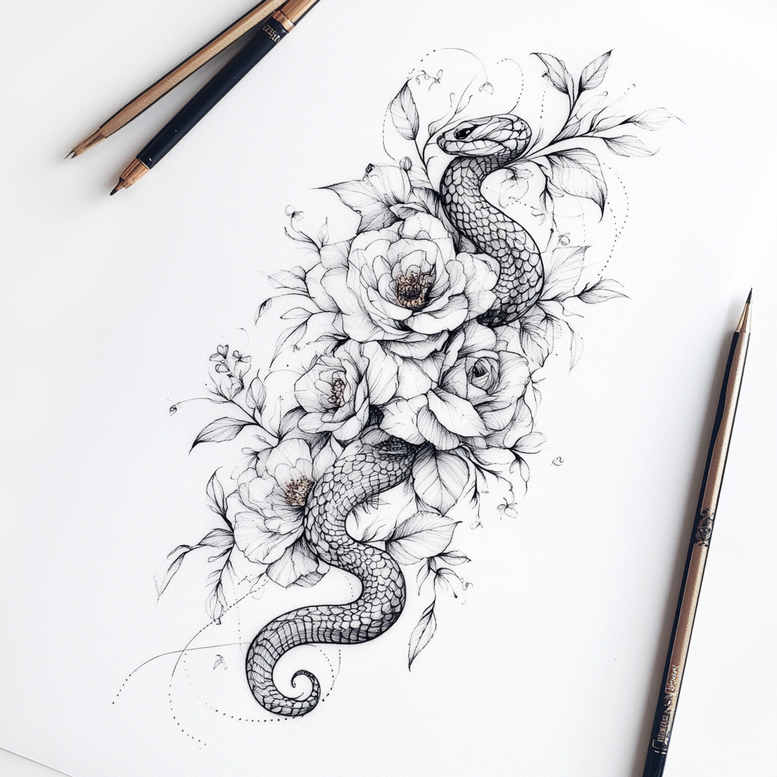 delicate-flowers tattoo design ideas subtle motif organic shapes shows endurance