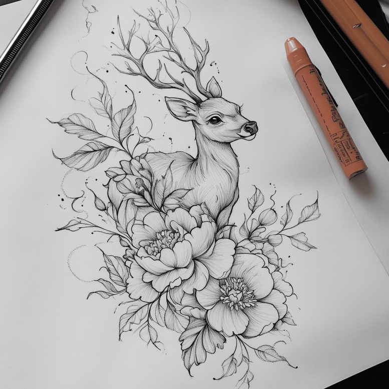 delicate-flowers tattoo design ideas pure design ornamental for biceps