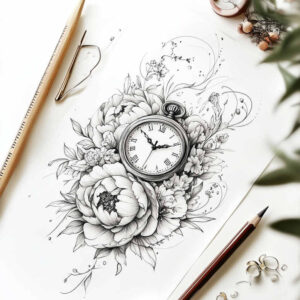 delicate-flowers tattoo design ideas airy touch soft petals for inner arm