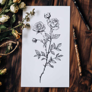 delicate-flowers tattoo design ideas mini geometry subtle highlights represents strength