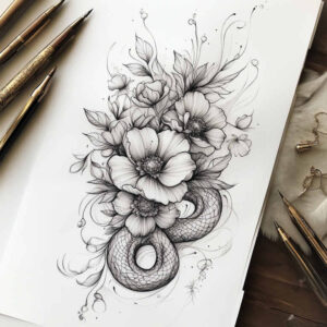 delicate-flowers tattoo design ideas miniature subtle shading embodying determination