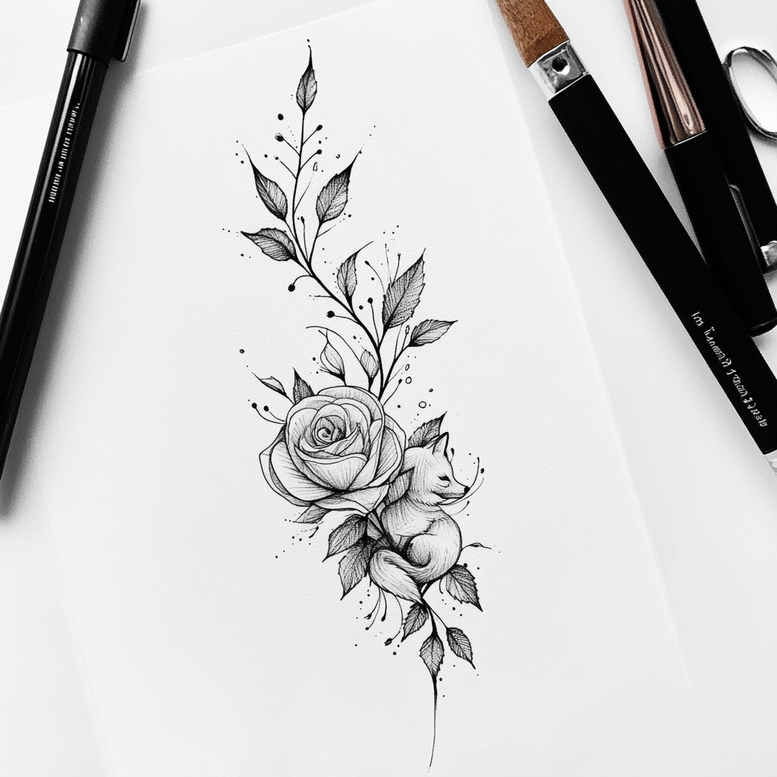 delicate-flowers tattoo design ideas quiet art subtle shading stands for resilience