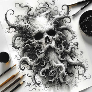 demons tattoo design ideas Realism depth realism ominous for chest