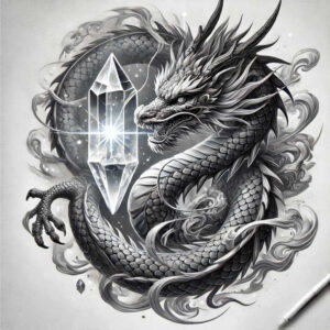 dragon-protector – tattoo design ideas free ai generated – gothic – for-neck – Gallery: dragons-inkby-ai