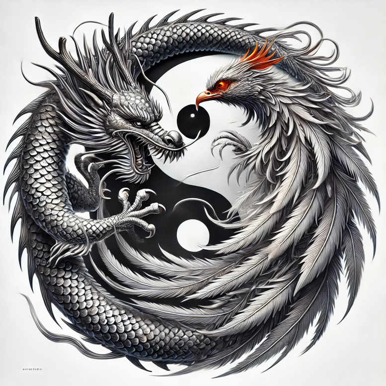 dragon-tail – tattoo design ideas free ai generated – distorted – for-inner-arm – Gallery: dragons-inkby-ai