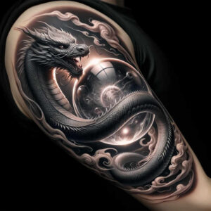 dragons tattoo design ideas Realism realistic color detailed texture symbol of endurance