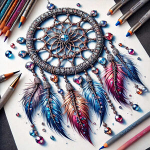 dreamcatcher-on-wrist – tattoo design ideas free ai generated – realism-realistic-gleam – for-nape – Gallery: dreamcatchers-inkby-ai