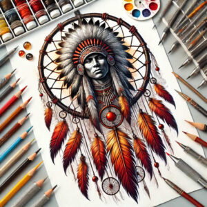 dreamcatchers tattoo design ideas micro line feathers detail symbol of perseverance
