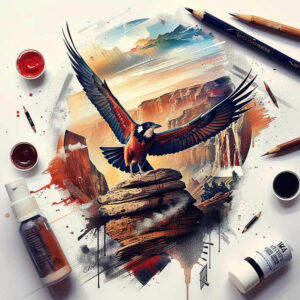 freedom-eagle-symbol – tattoo design ideas free ai generated – surrealism-esoteric – for-fingers – Gallery: eagles-inkby-ai
