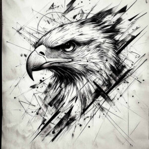 eagles tattoo design ideas Surrealism ethereal glow freedom stands for determination