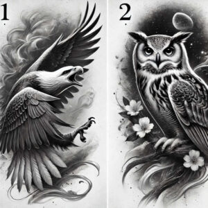 eagles tattoo design ideas real-life shading soaring silhouette for back shoulder