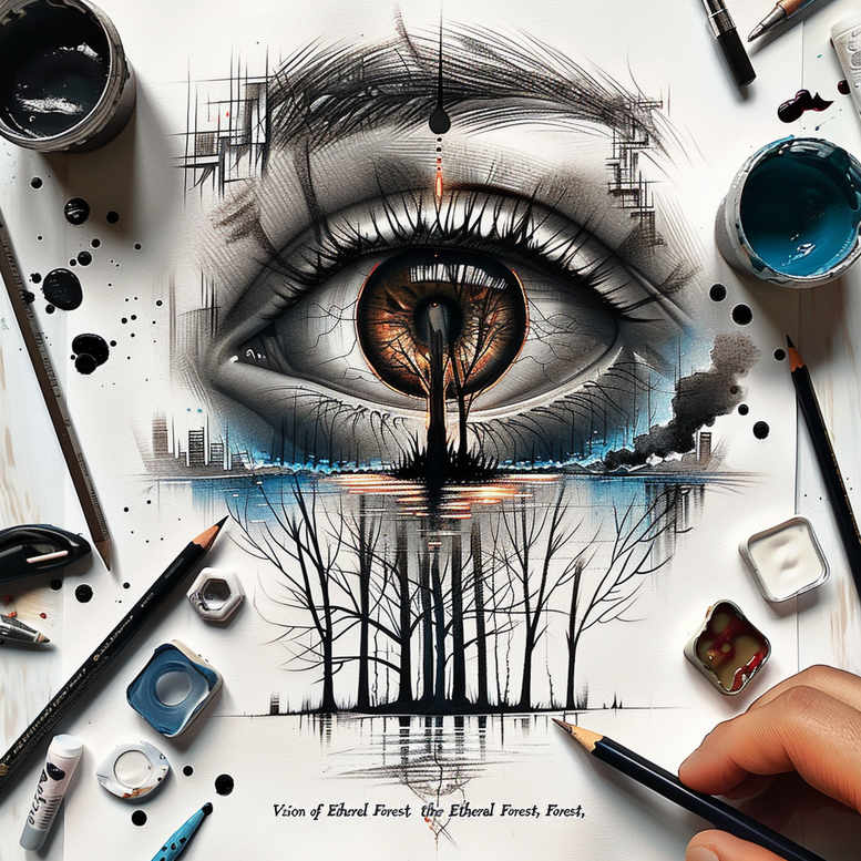 expressive-eye – tattoo design ideas free ai generated – realism-refined-contrast – for-shoulder-blade – Gallery: eyes-inkby-ai