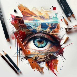 eye-and-shadow – tattoo design ideas free ai generated – surrealism-esoteric – for-wrist – Gallery: eyes-inkby-ai