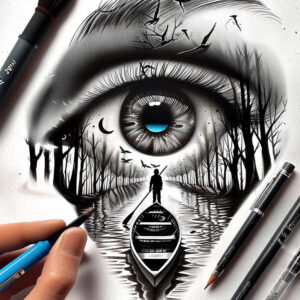 eye-with-flames – tattoo design ideas free ai generated – realism-life-like – for-spine – Gallery: eyes-inkby-ai