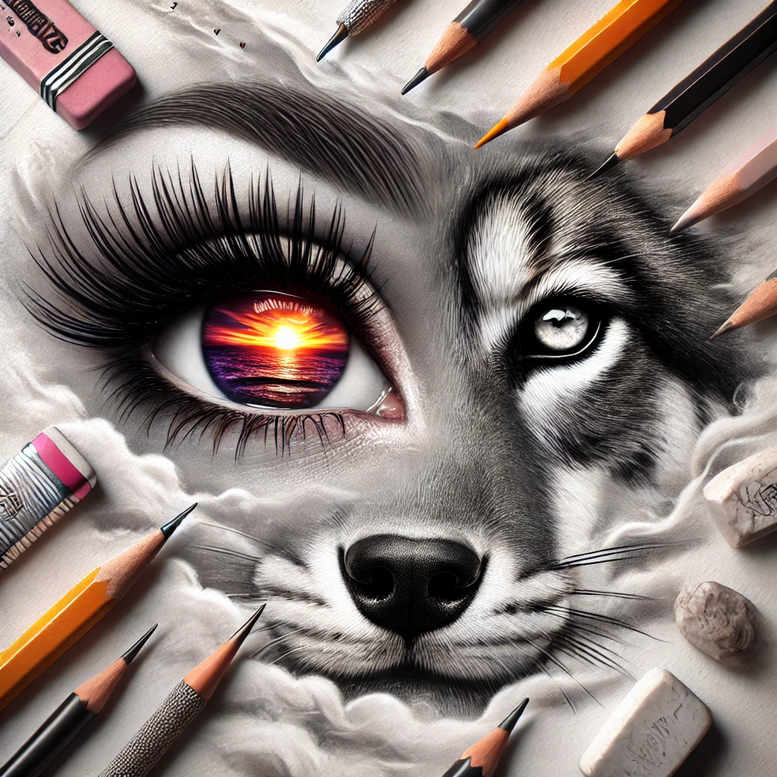 shaded-eye – tattoo design ideas free ai generated – neotraditional-artful-color – for-collarbone – Gallery: eyes-inkby-ai
