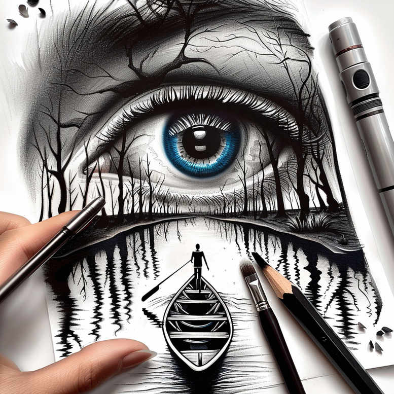 eyes tattoo design ideas Realism ultra detailed focused for lower chest