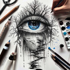 eyes tattoo design ideas open space mystical for nape