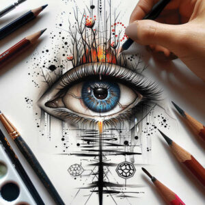 eyes tattoo design ideas Realism true skin piercing for triceps