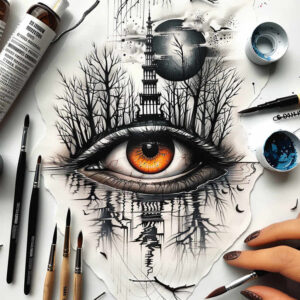 eyes tattoo design ideas Realism transparent layer soulful embodying courage