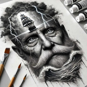 colored-face – tattoo design ideas free ai generated – realism-depth-realism – for-wrist – Gallery: faces-inkby-ai