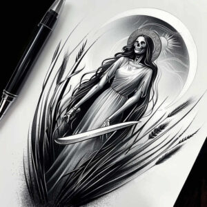 delicate-face – tattoo design ideas free ai generated – real-shadows – for-wrist-side – Gallery: faces-inkby-ai