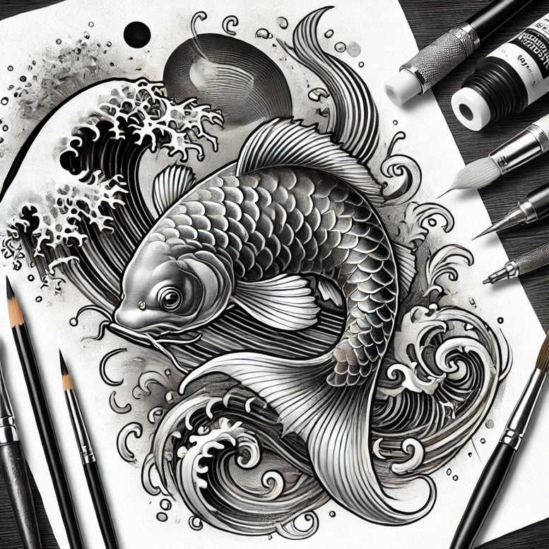 face-in-motion – tattoo design ideas free ai generated – dynamic-shadows – for-scapula – Gallery: faces-inkby-ai
