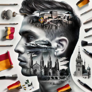 face-in-motion – tattoo design ideas free ai generated – glowing-edges – for-palm – Gallery: faces-inkby-ai
