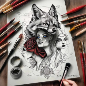 face-in-motion – tattoo design ideas free ai generated – moist-gloss – for-collarbone – Gallery: faces-inkby-ai