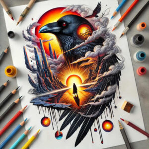 face-in-motion – tattoo design ideas free ai generated – realistic-texture – for-ribs – Gallery: faces-inkby-ai