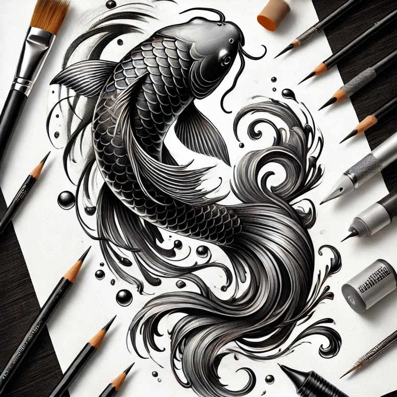 face-in-shadow – tattoo design ideas free ai generated – realistic-perspective – for-side-torso – Gallery: faces-inkby-ai