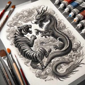 face-with-3d-effect – tattoo design ideas free ai generated – form-fidelity – for-lower-chest – Gallery: faces-inkby-ai