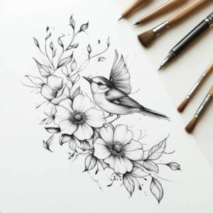 face-with-details – tattoo design ideas free ai generated – crisp-detail – for-calf – Gallery: faces-inkby-ai