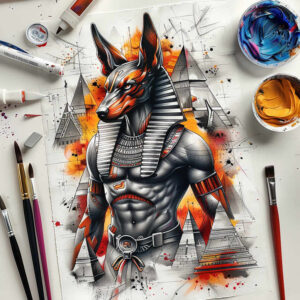 faces tattoo design ideas Realism detailed rendering abstract symbolising courage