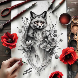 faces tattoo design ideas layered shading character for scapula