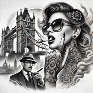 faces tattoo design ideas Realism seamless blend contours for shoulder blade