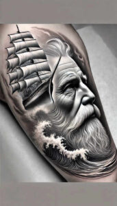 faces tattoo design ideas Surrealism hyperreal detailed eyes for full back