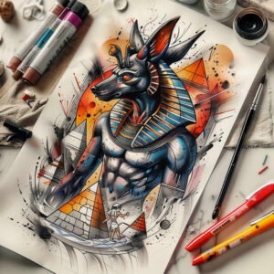 faces tattoo design ideas Surrealism blurred edges detailed symbolising strength
