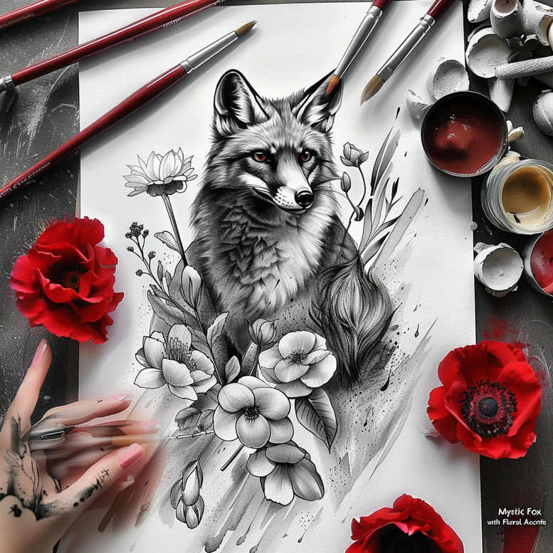 faces tattoo design ideas Surrealism enigmatic light emotional for fingers