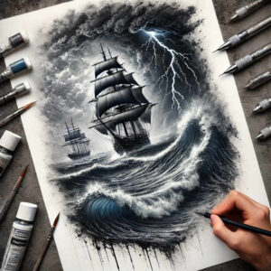 faces tattoo design ideas Surrealism fantastical elements natural for side