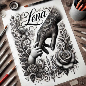 for-women – tattoo design ideas free ai generated – clear-edge – for-lower-arm – Gallery: family-inkby-ai