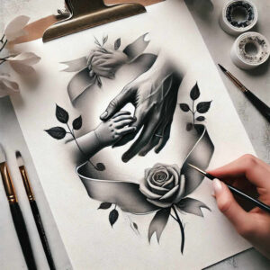 heart-symbol-tattoo – tattoo design ideas free ai generated – iconic – for-collarbone – Gallery: family-inkby-ai