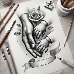 family tattoo design ideas dotwork heritage stands for endurance