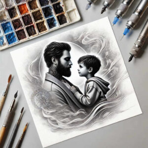 family tattoo design ideas solid fill protection for foot