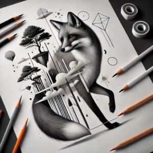 fox-symbol-neotraditional-artful-color-for-upper-shoulder – tattoo design ideas free ai generated – Gallery: foxes-inkby-ai